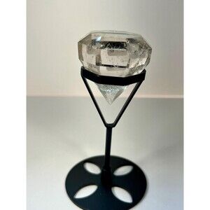 Quartz Diamond - Brazilian Diamond Quartz Gem + Custom Stand